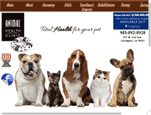 Tablet Screenshot of ahchealthypets.com